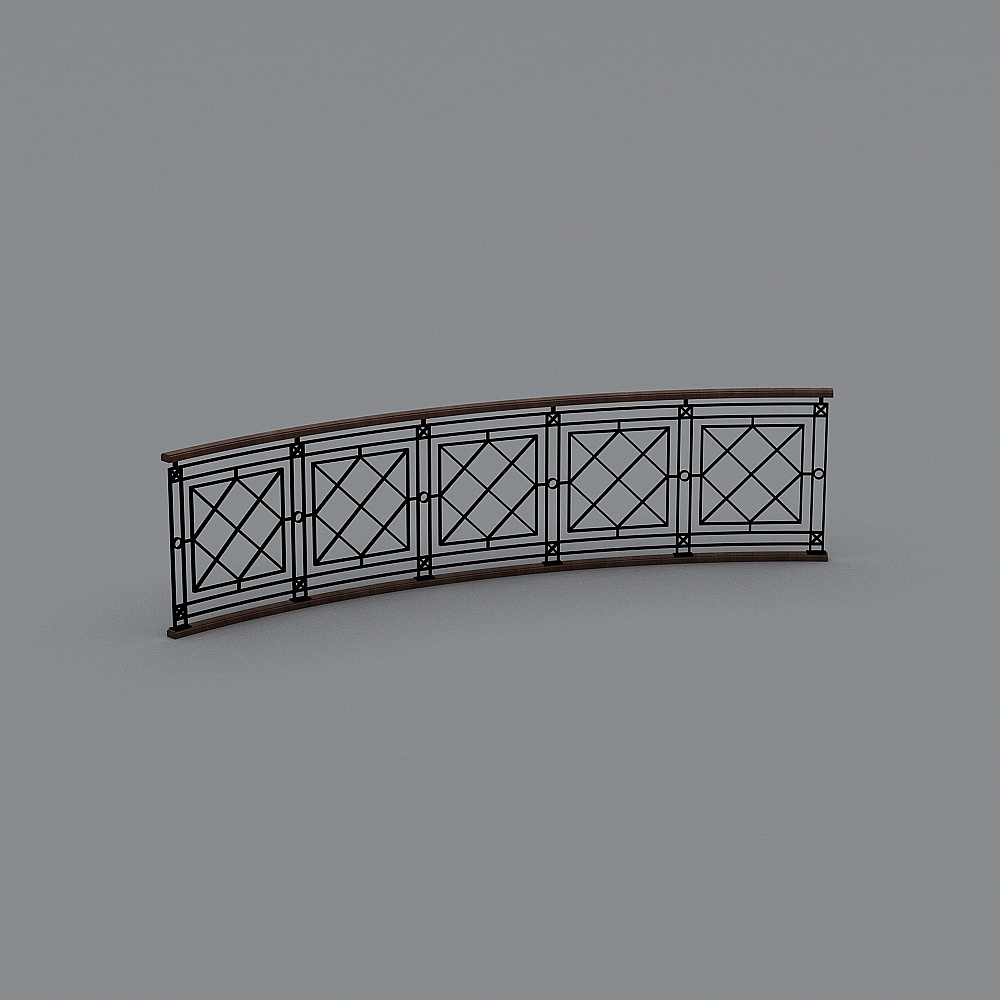 Vintage Rail 3D model