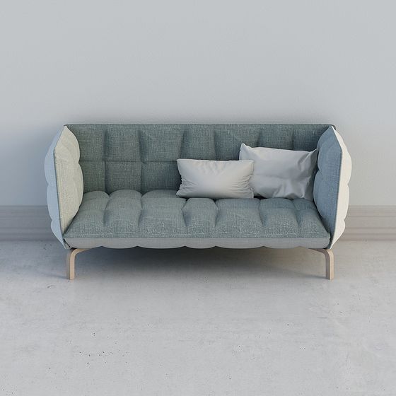 Scallop Edge Sofa 3D model