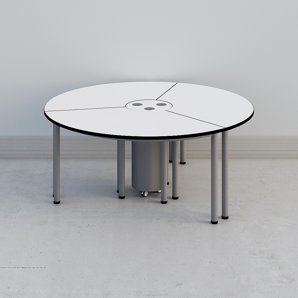 Unique Low-Polygon Round Table 3D model