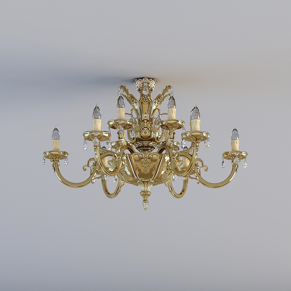 European style - living room - chandelier 268