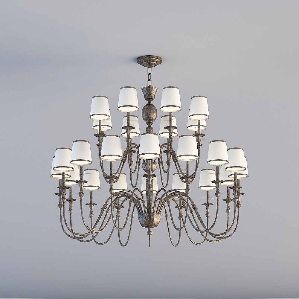 European style - living room - chandelier 279