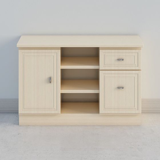 Urban Minimalist Living Room Cabinet 3D model