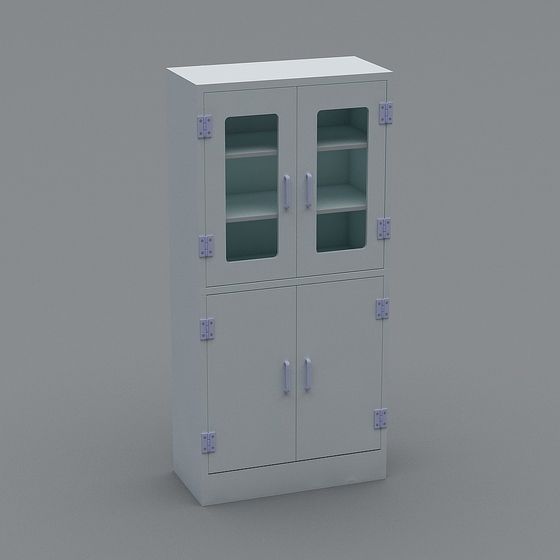 Modern Minimalist Storage Cabinet 3D model