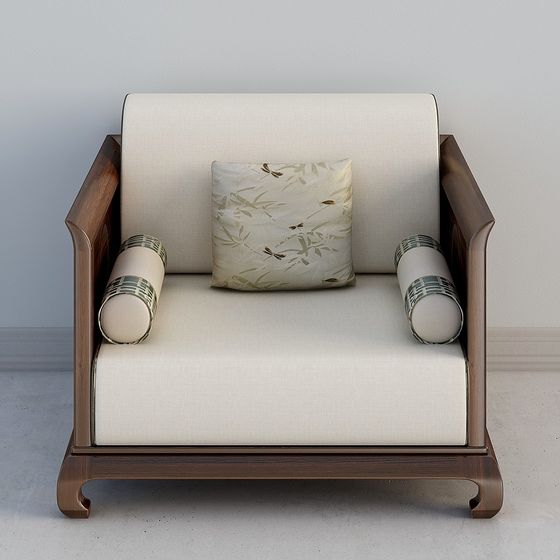 Cozy Retreat Low Poly Sofa 3D model for Modern Spaces