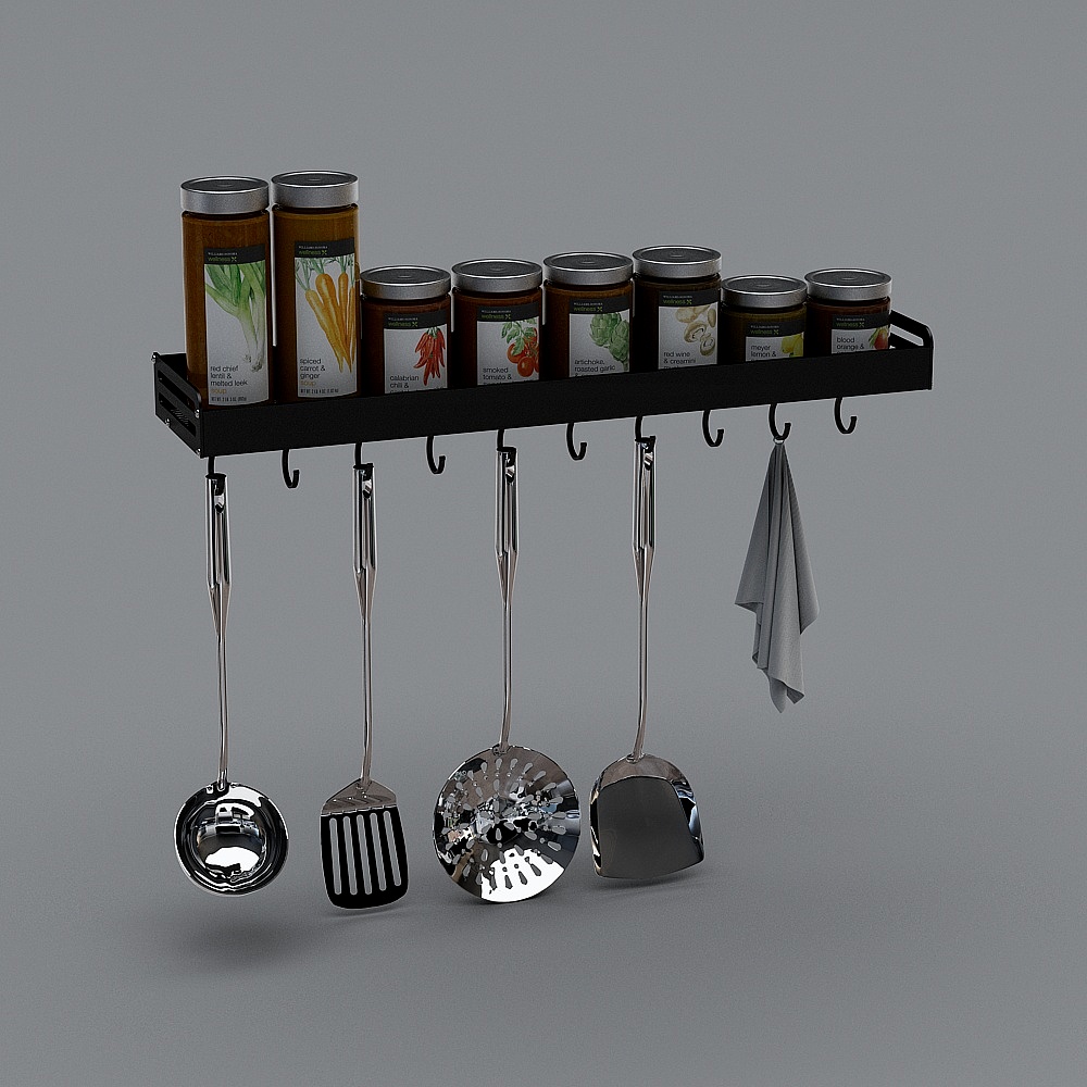 Aluminium flavoring rack 110082B-60-m3 (with hook)