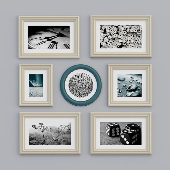 Gallery Wall 3D model for Modern Design