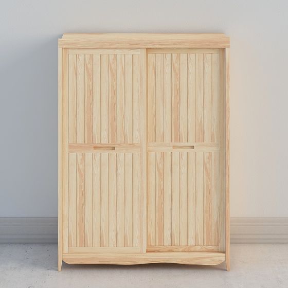 Stylish Sliding Wardrobe 3D model for Modern Interiors