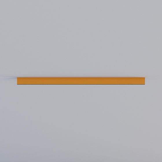 Stylish Low-Poly 3D Model in Orange Yellow