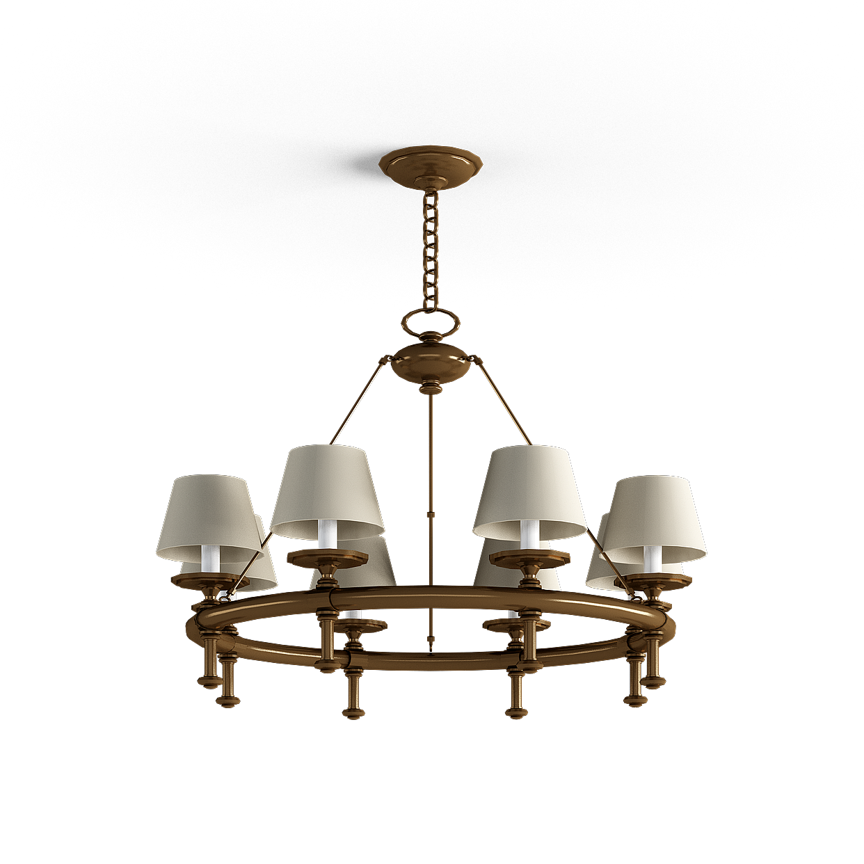 Elegant Ceiling Fixture 3D Model – Classic Lighting Design