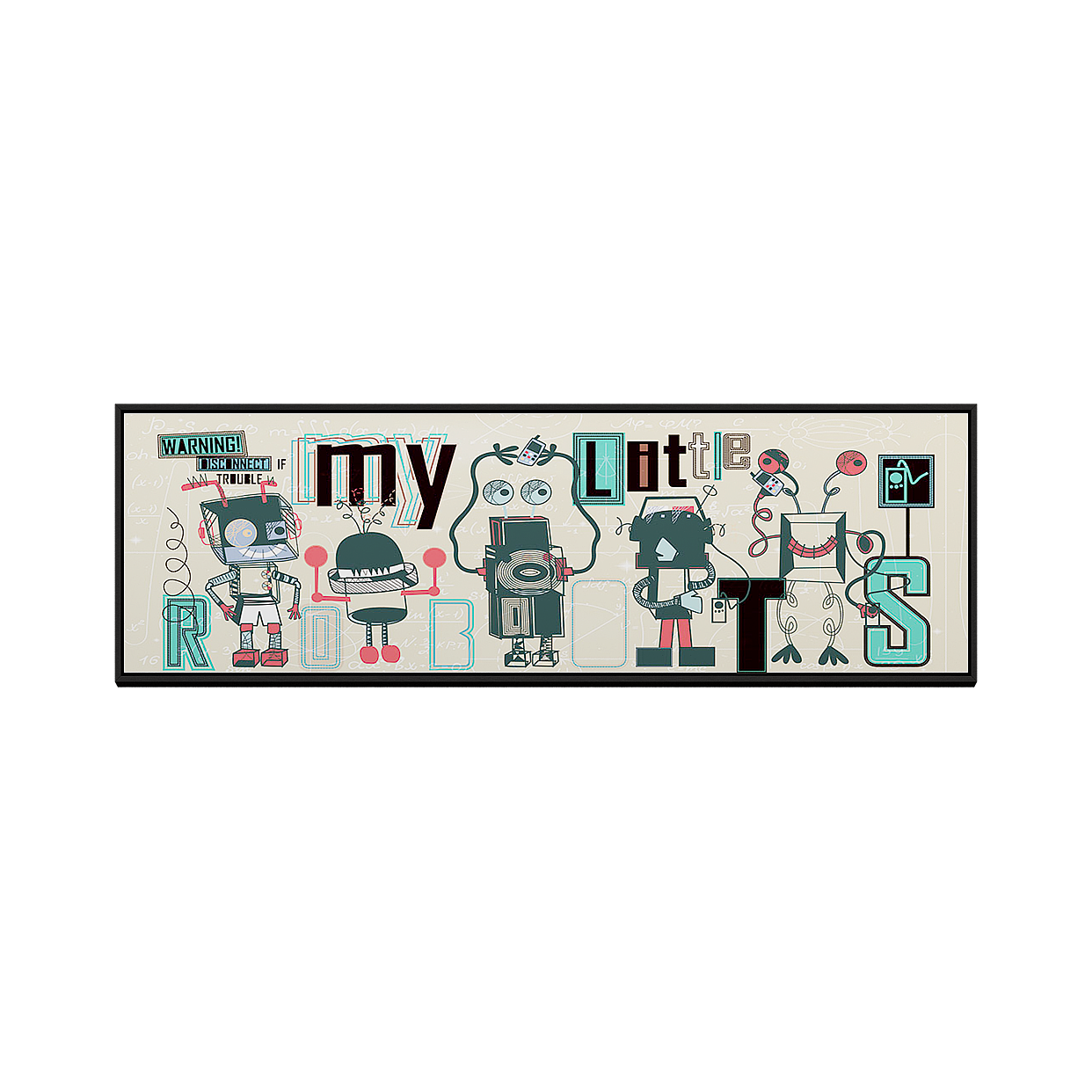 My Little Robots 3D Model – Colorful Low-Poly Design