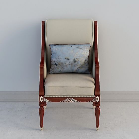 Elegant Armchair 3D Model for Modern Design