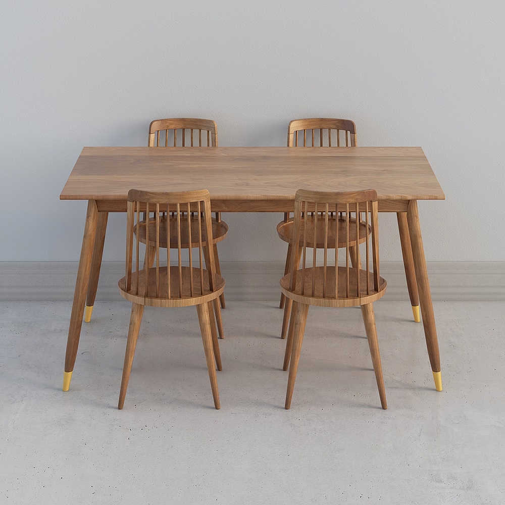 비엔나 테이블과 룩셈부르크 다이닝 의자