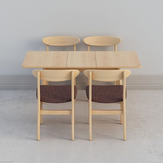 โต๊ะรับประทานอาหารฟูจิ (พับได้) และเก้าอี้อาหารผีเสื้อ