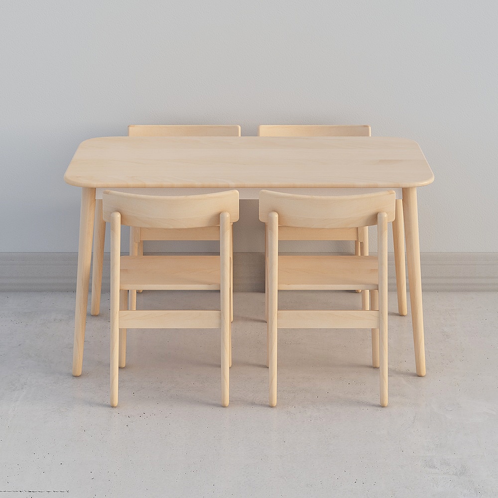 Tavolo Milan B e Sedie da Pranzo Milan