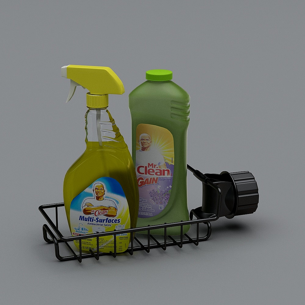 Cleaner Shelf 3D Model for Creative Projects