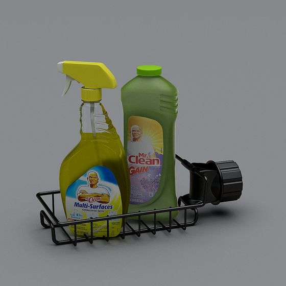 Cleaner Shelf 3D Model for Modern Design