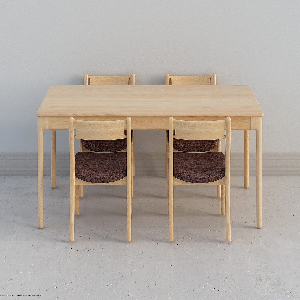 Danish dining table with nadir chair cloth