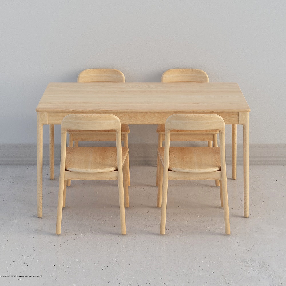 丹麥餐桌與Gamo椅子板