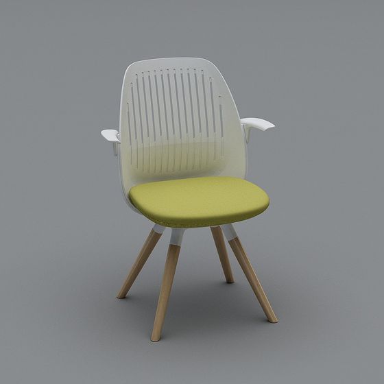 Vibrant Minimalist Chair 3D model