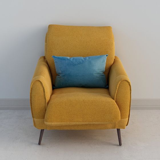 Cozy Sofa 3D model for Modern Interiors