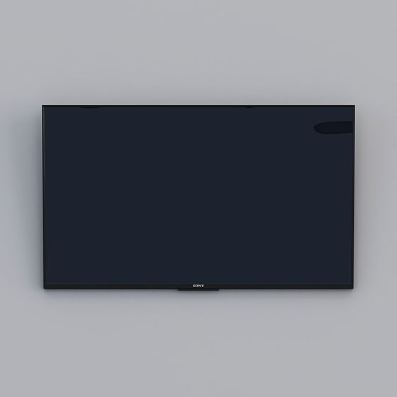 Stylish Low-Poly TV Wall Mount 3D Model for Modern Interiors