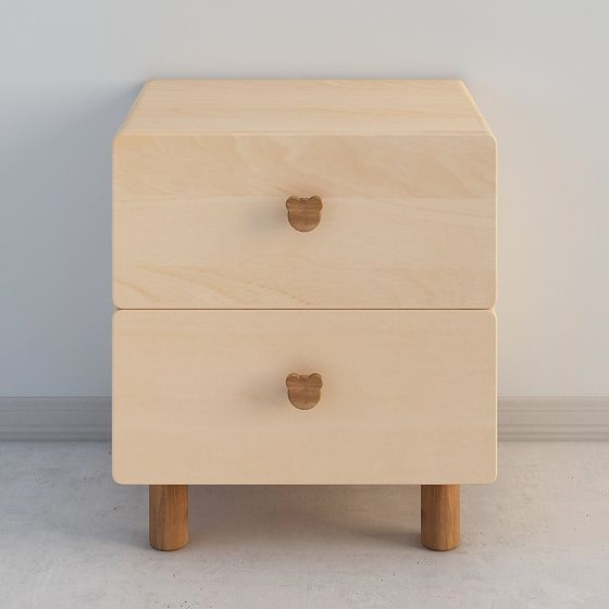 Heartfelt Nightstand 3D model for Modern Interiors