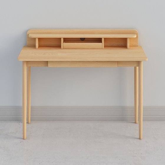 Stylish Wooden Office Desk 3D model