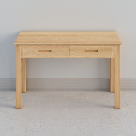 Elegant Wooden Desk 3D model for Creative Projects