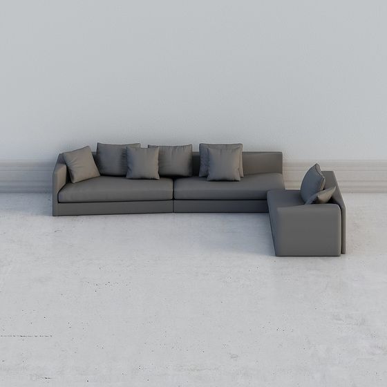 Modern Minimalist 3D Model Sofa