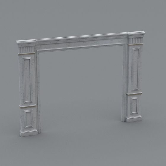 Elegant Marble Arch 3D model in Classic Design