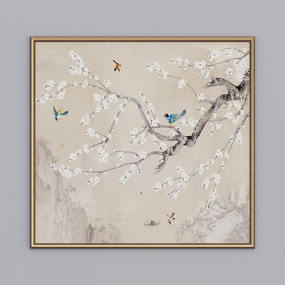 Blossoming Plum Blossom 3D model