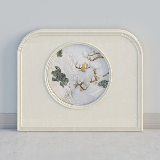 Spring Bird and Flower 3D model Art Piece