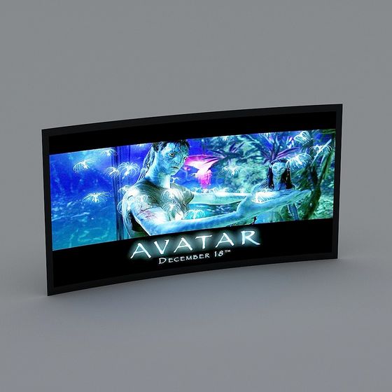 Avatar Inspired 3D Model of Iconic Movie Poster