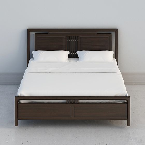 Urban Elegance Bed 3D Model