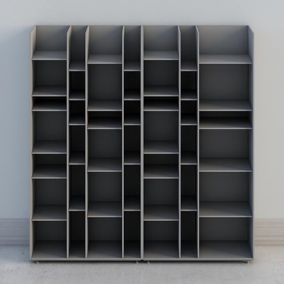 Modular Bookshelf 3D model for Modern Spaces