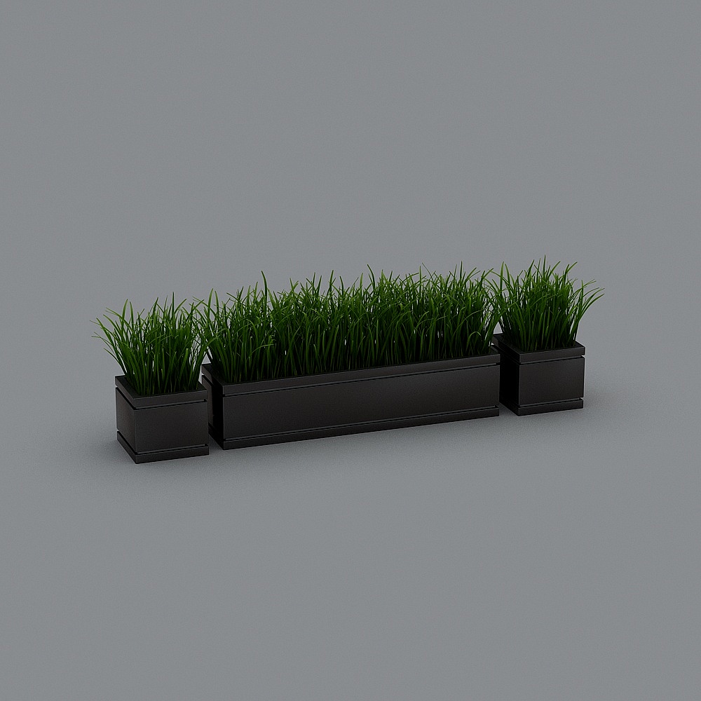 Modern outdoor park flower bed flower tank potted combination c
