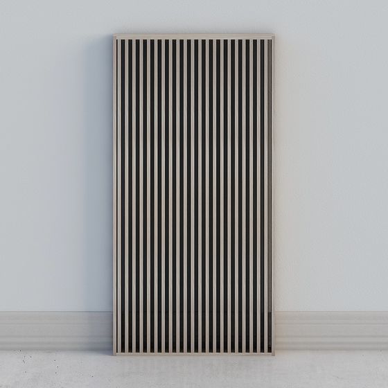 Stylish Stripe Screen 3D model for Contemporary Interiors