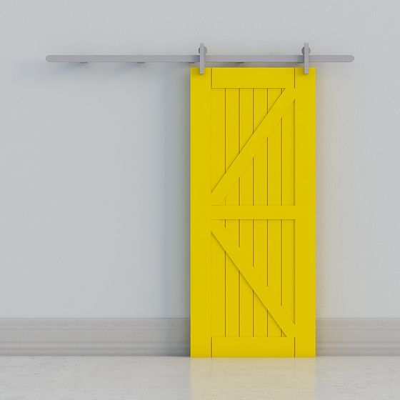 Charming Rustic Door 3D model