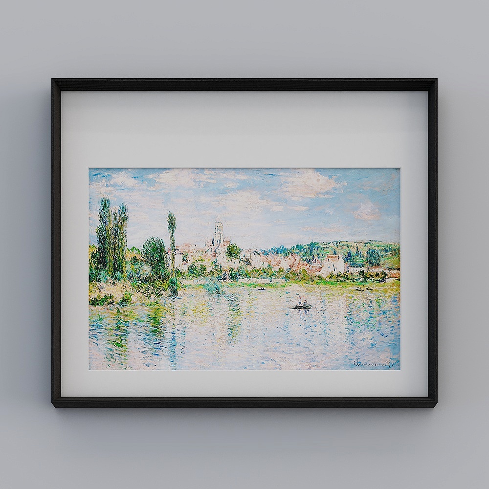 Monet's Seine at Argenteuil 3D model