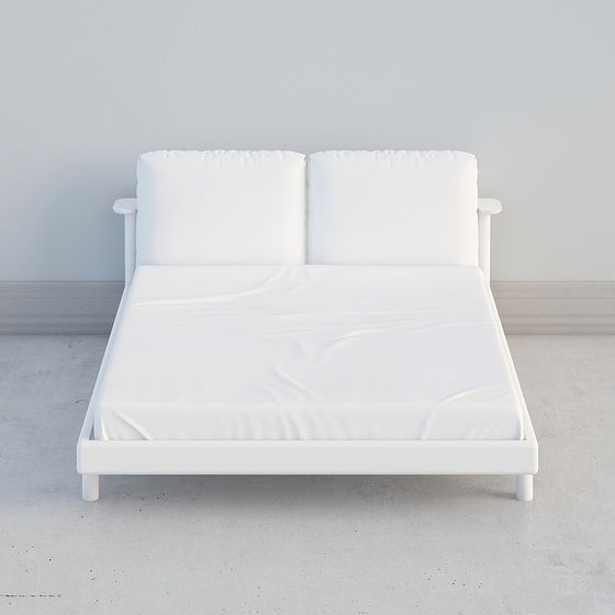 Modern Minimalist Bed Frame 3D model