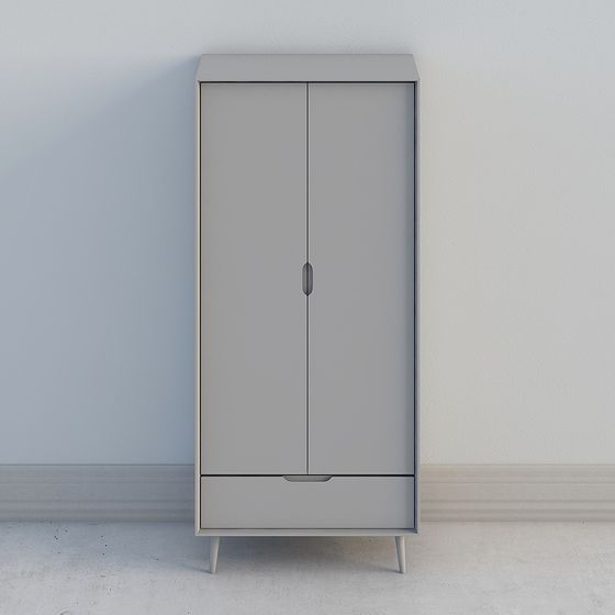 Modern Minimalist 3D Wardrobe Model