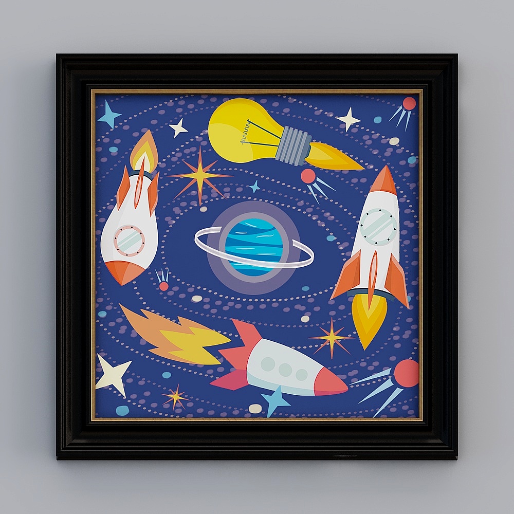 Space Adventure 3D Model for Cosmic Projects