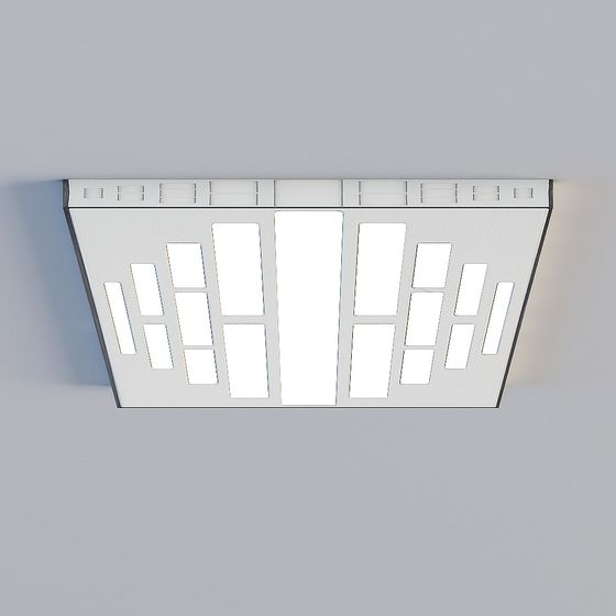 Modern Geometric Ceiling Light 3D model