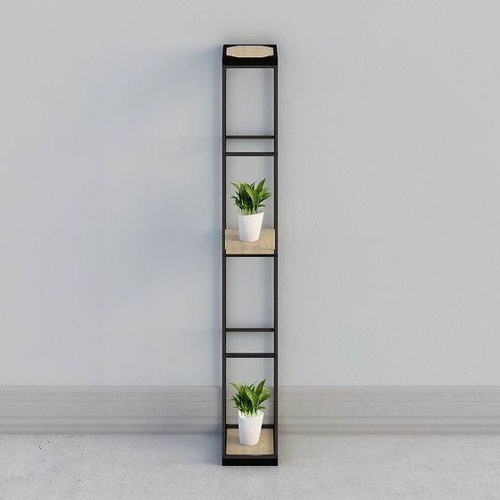 Urban Oasis Bookshelf 3D model for Modern Interiors