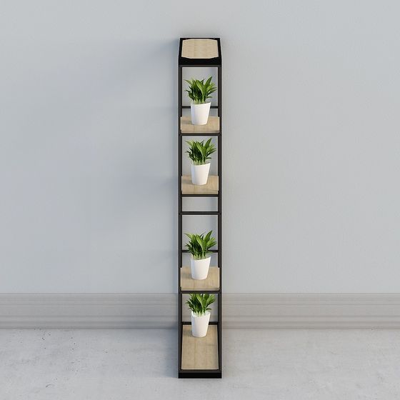 Urban Oasis Bookshelf 3D model