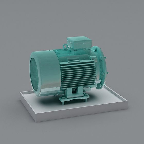 Unique Low-Polygon Motor 3D model
