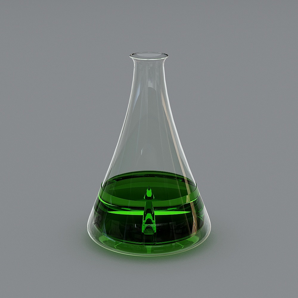 Modern Laboratory Flask 3D model