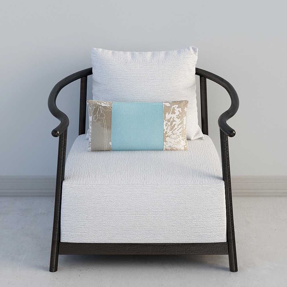 New Chinese single sofa 1.0