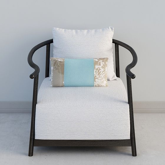 Minimalist Living Room Armchair 3D model