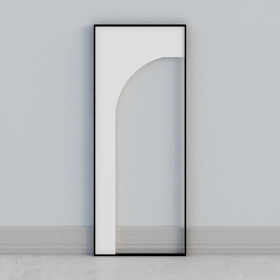 Arch Door 3D Model - Minimalist Design
